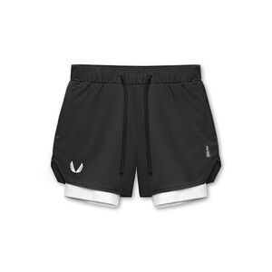 ASRV DSG-0828 AEROSILVER® 5" LINER SHORTS - BLACK - LARGE